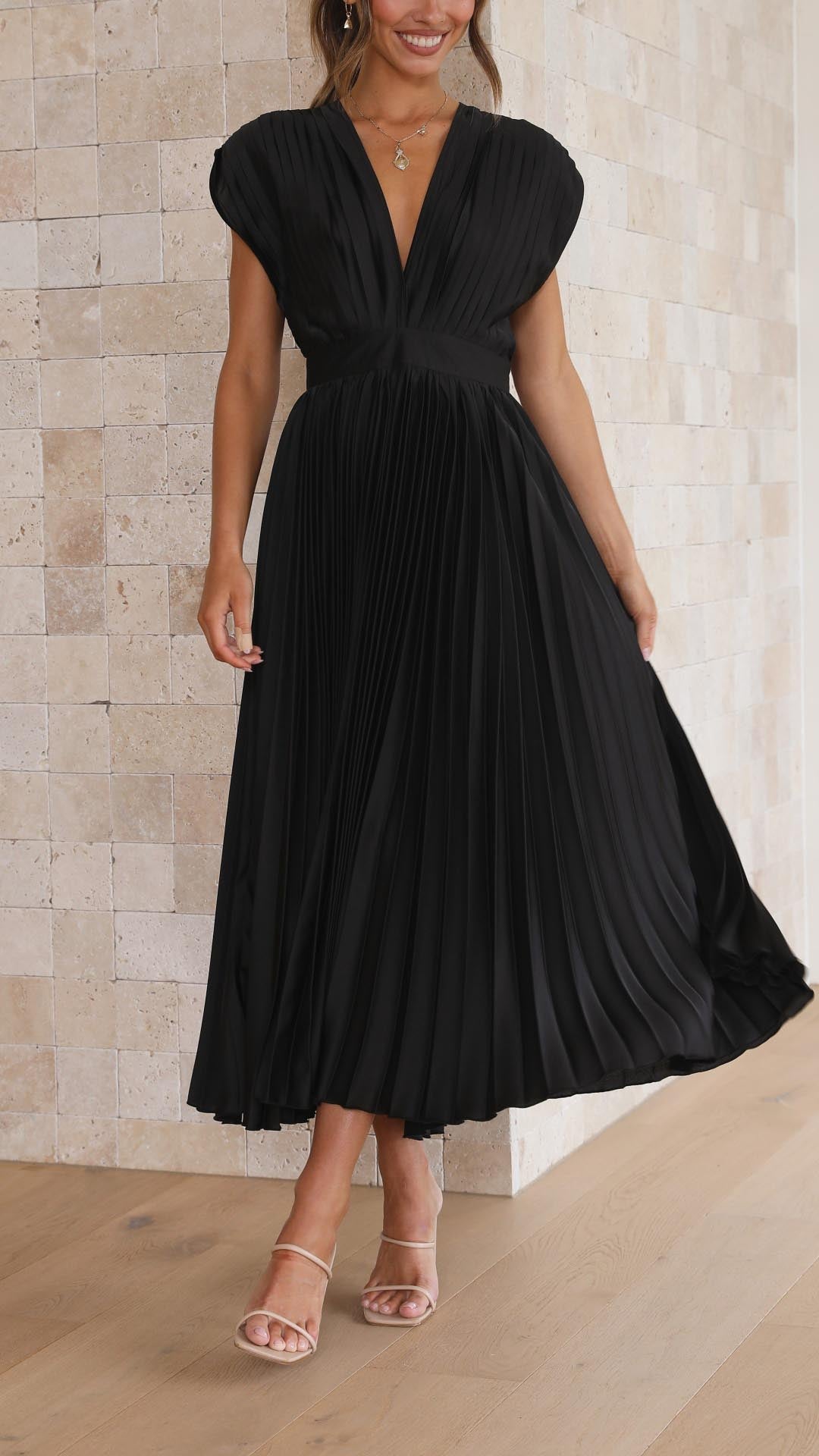 Gaia™ | Elegante Abito Plissettato