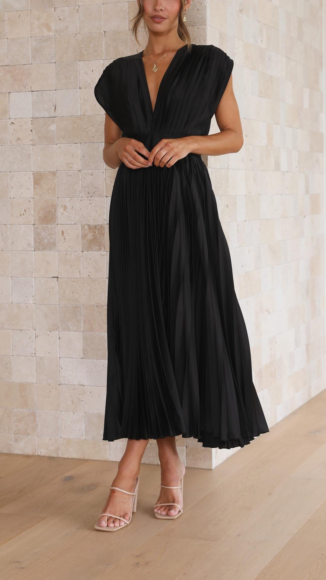 Gaia™ | Elegante Abito Plissettato