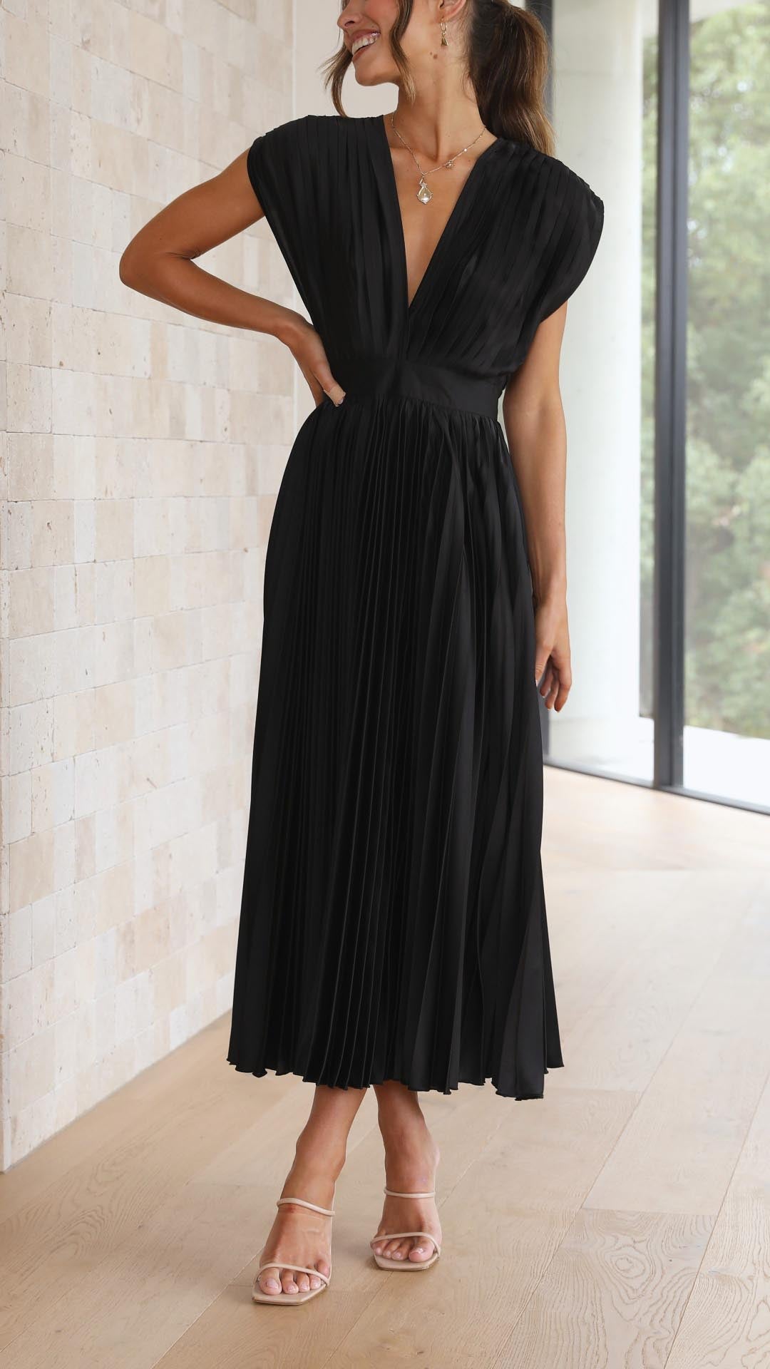 Gaia™ | Elegante Abito Plissettato