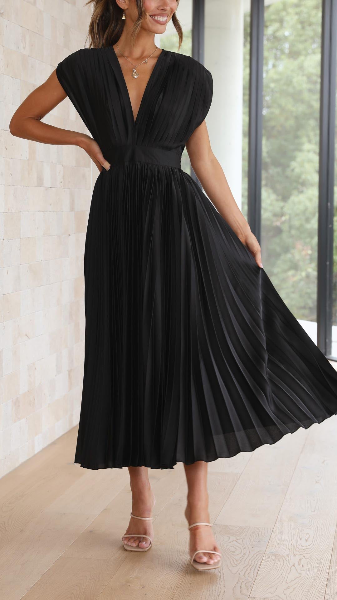 Gaia™ | Elegante Abito Plissettato