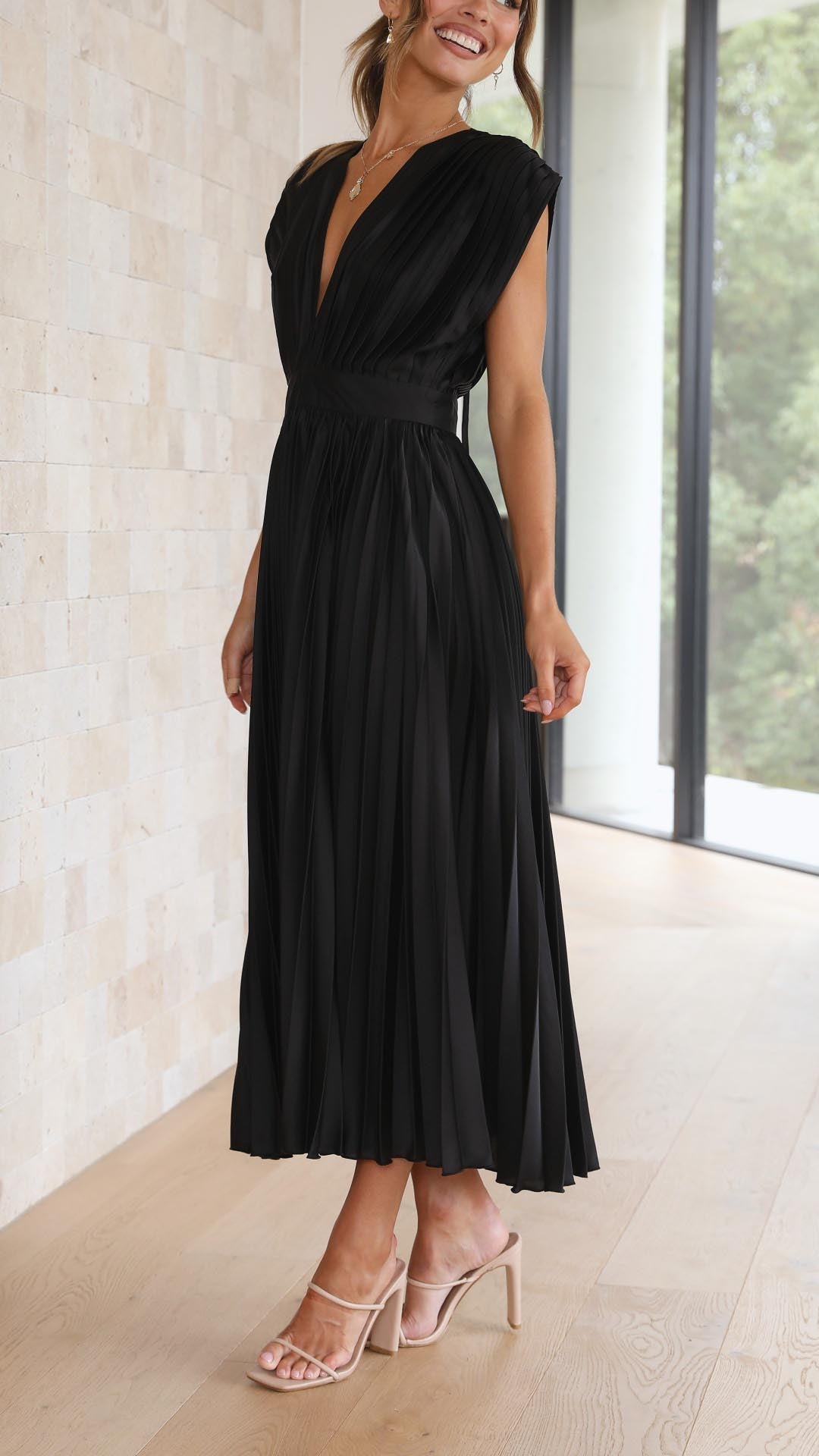 Gaia™ | Elegante Abito Plissettato