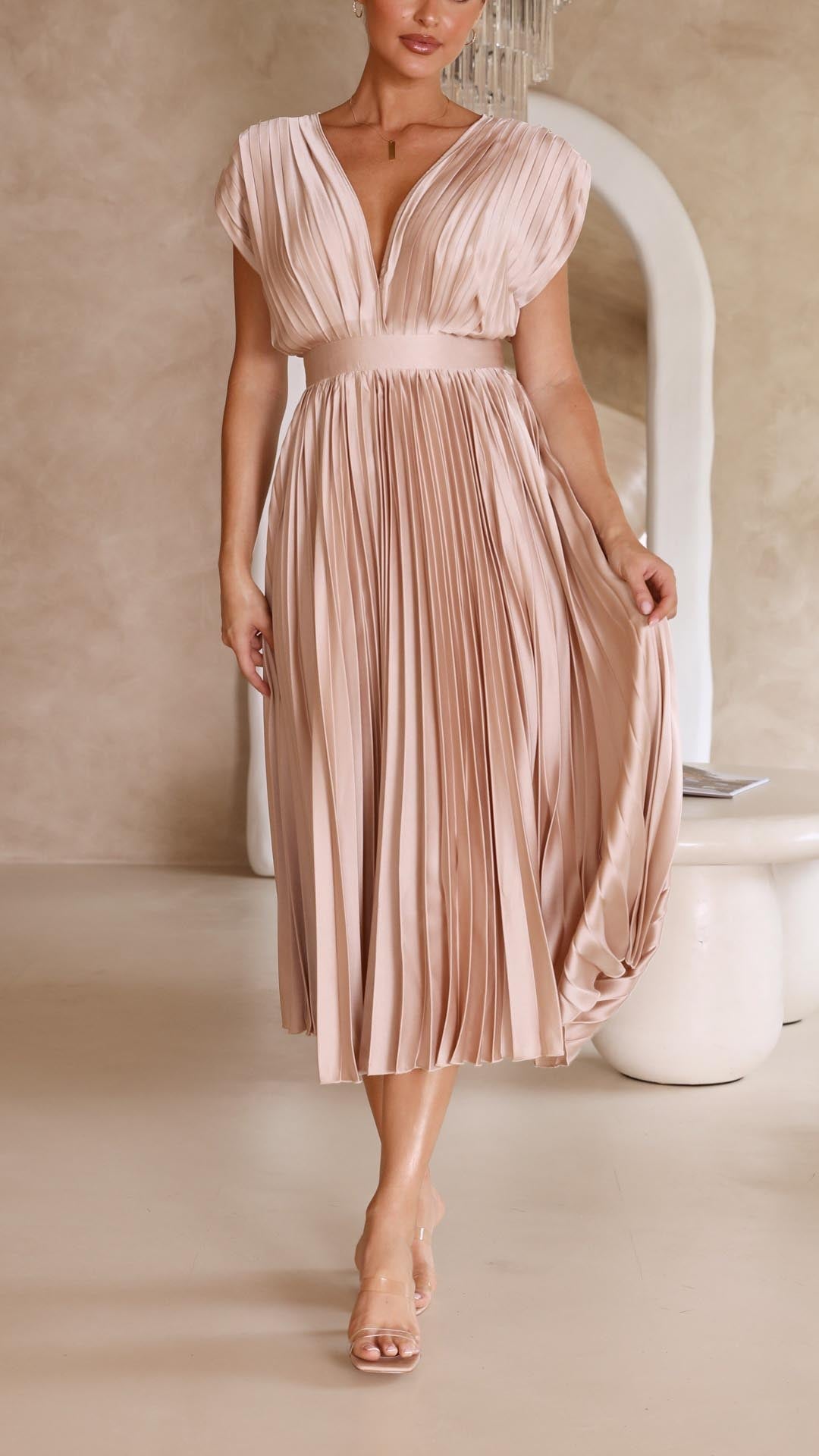 Gaia™ | Elegante Abito Plissettato