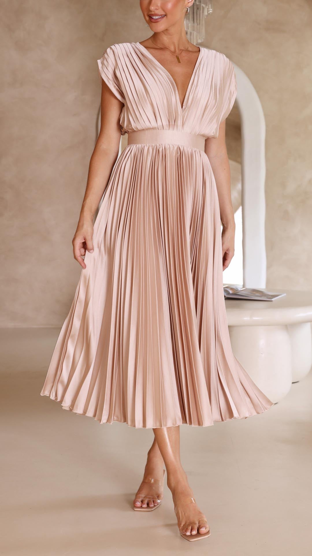 Gaia™ | Elegante Abito Plissettato