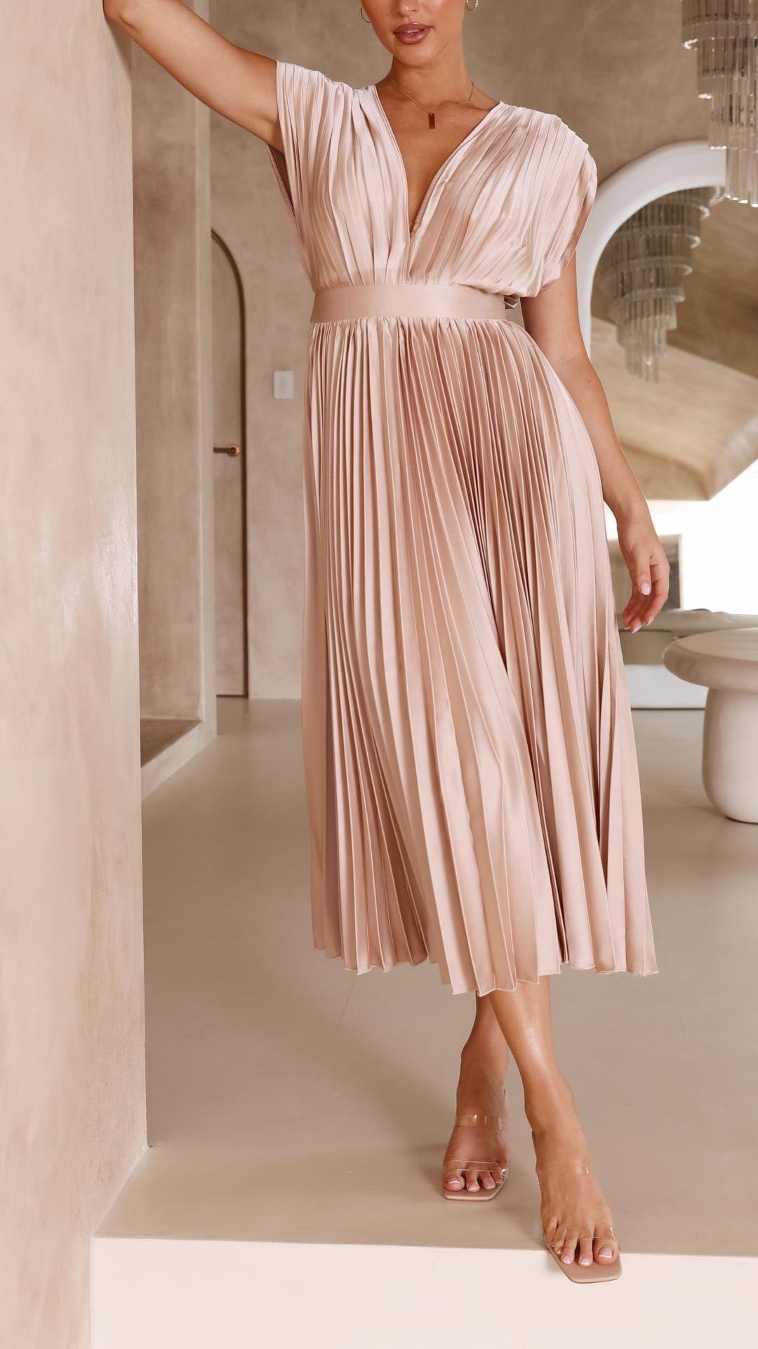 Gaia™ | Elegante Abito Plissettato