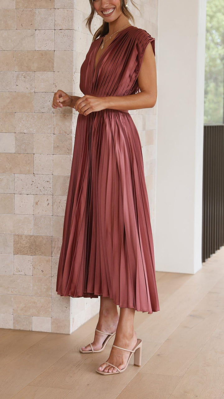 Gaia™ | Elegante Abito Plissettato