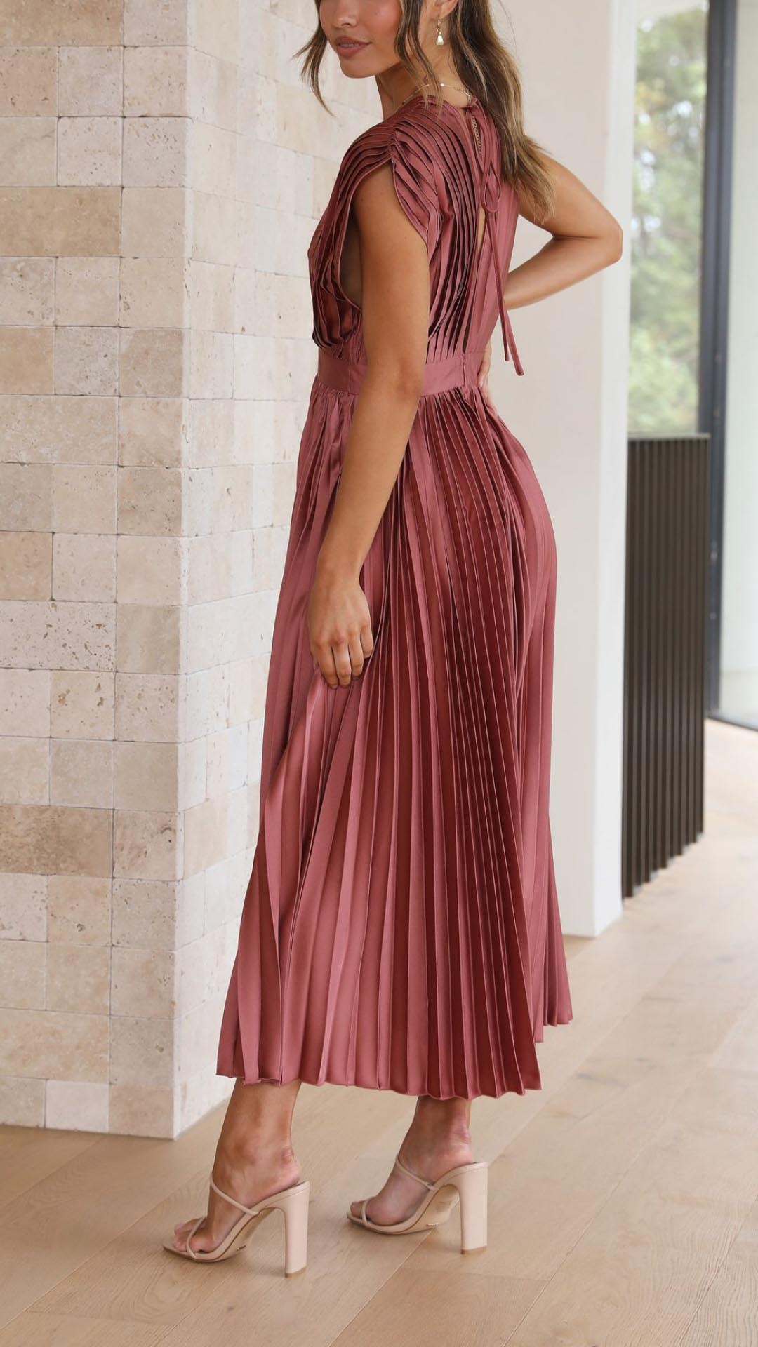 Gaia™ | Elegante Abito Plissettato